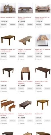 Fr�hjahrsputz � 30% Rabatt auf alle Esstische und Couchtische in unserer Ausstellung