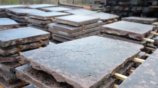 Mauerabdeckplatten aus Sandstein