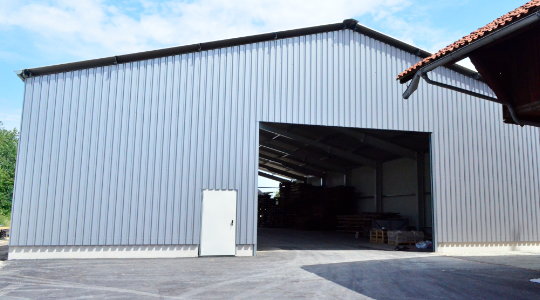 Aktueller Stand beim Bau unserer neuen Lagerhalle
